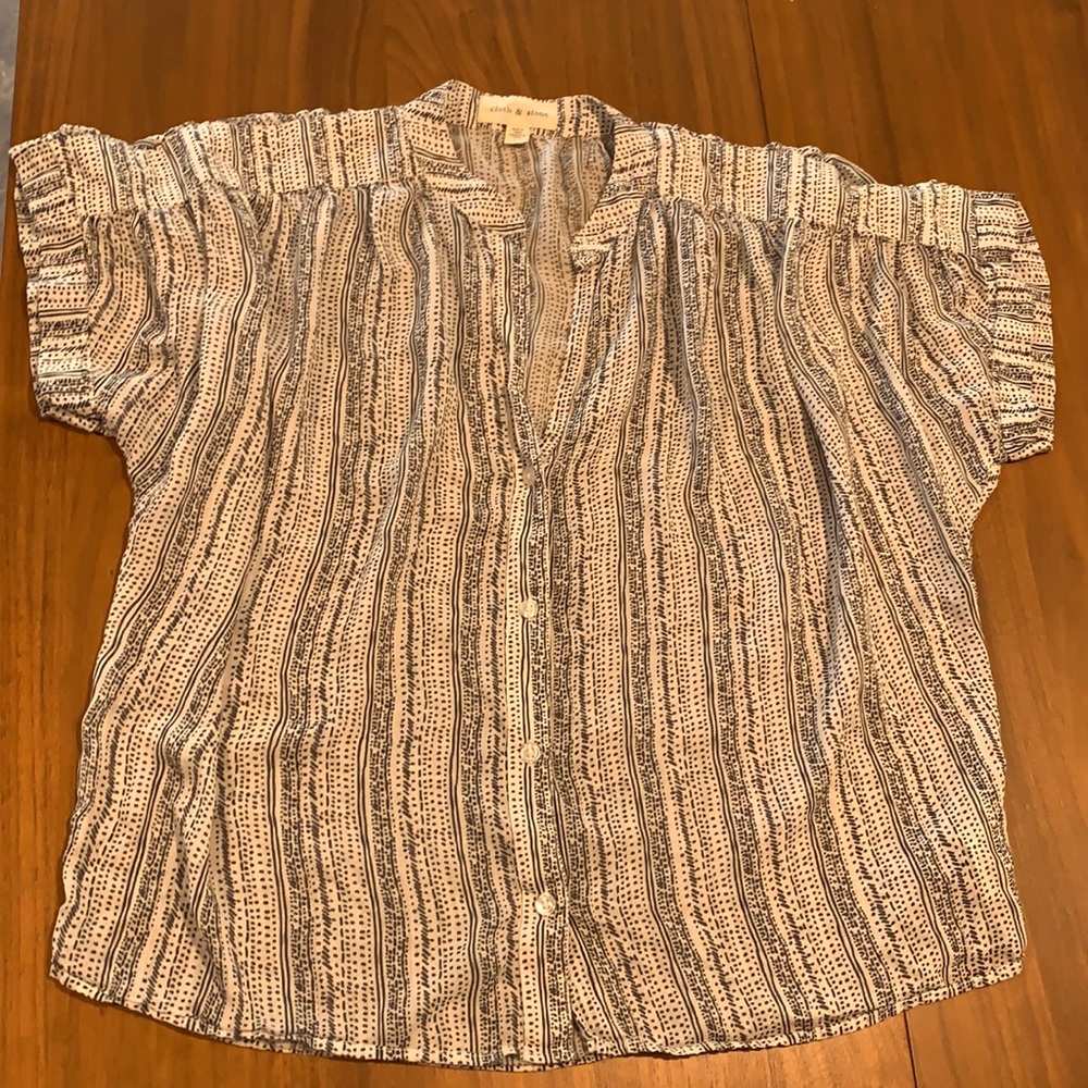 Cloth & Stone Printed Blouse